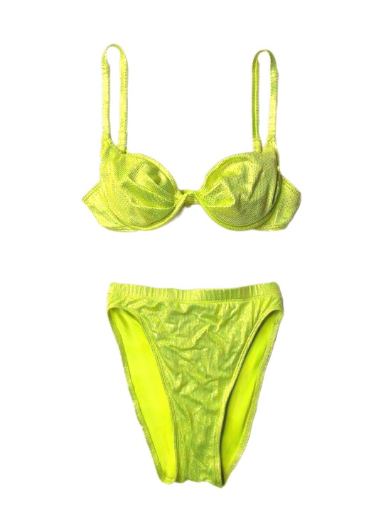 Sunsets Other - Neon Lime Underwire Bikini Set - Women Swim Bikinis